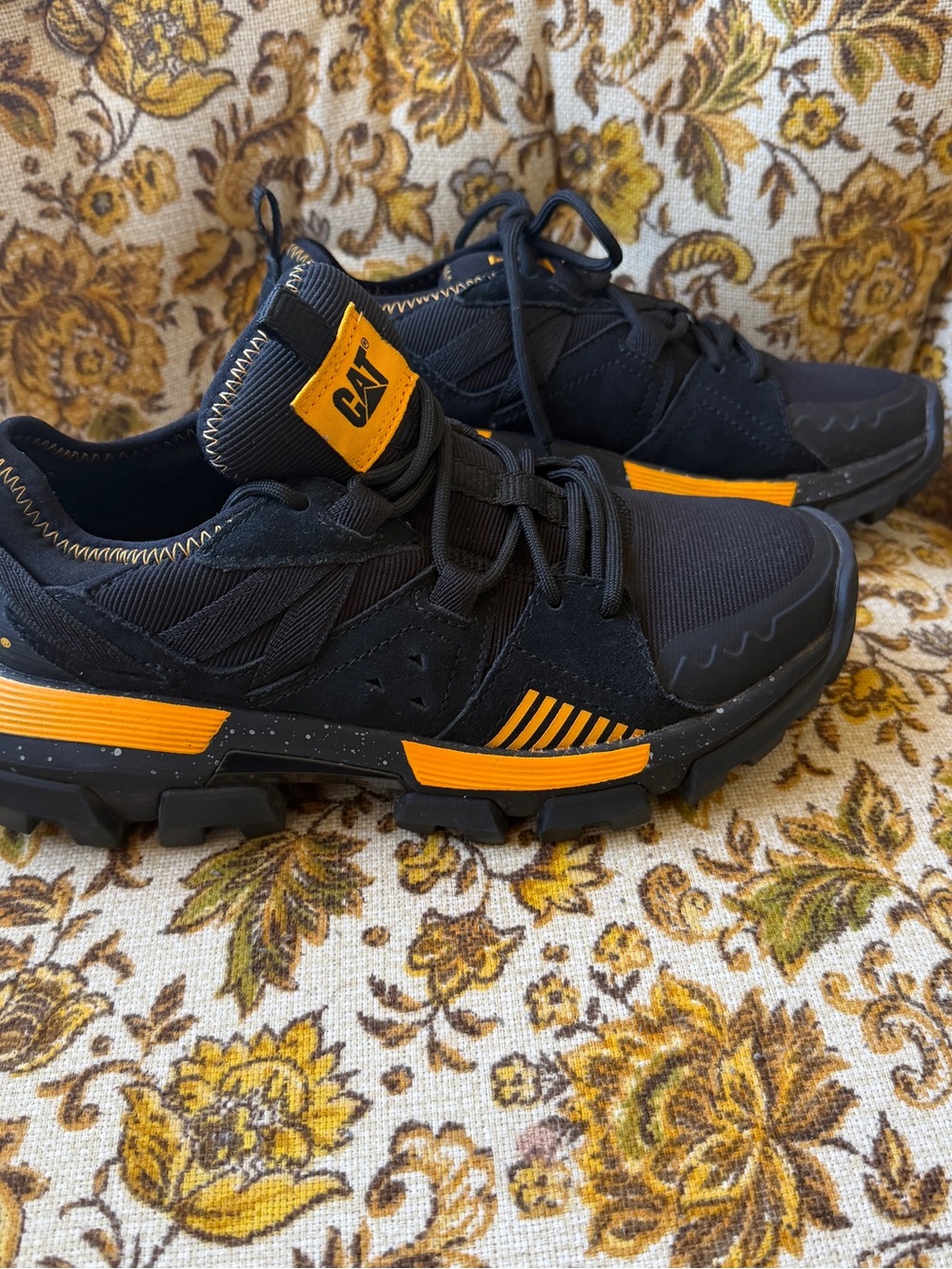 Caterpillar Raider Sport Sneakers Black/Yellow Men’s 5.5 / Women’s 7.5 - Picture 4 of 6